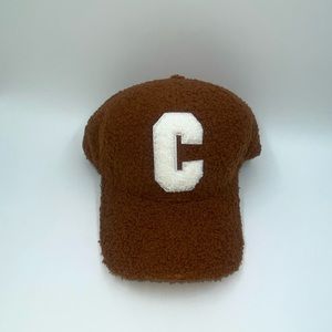 Brown letter C hat